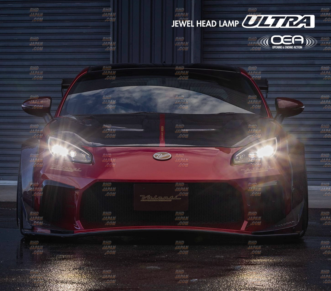 Valenti Jewel Head Lamp Ultra Clear Lens Gloss Black - BRZ ZD8